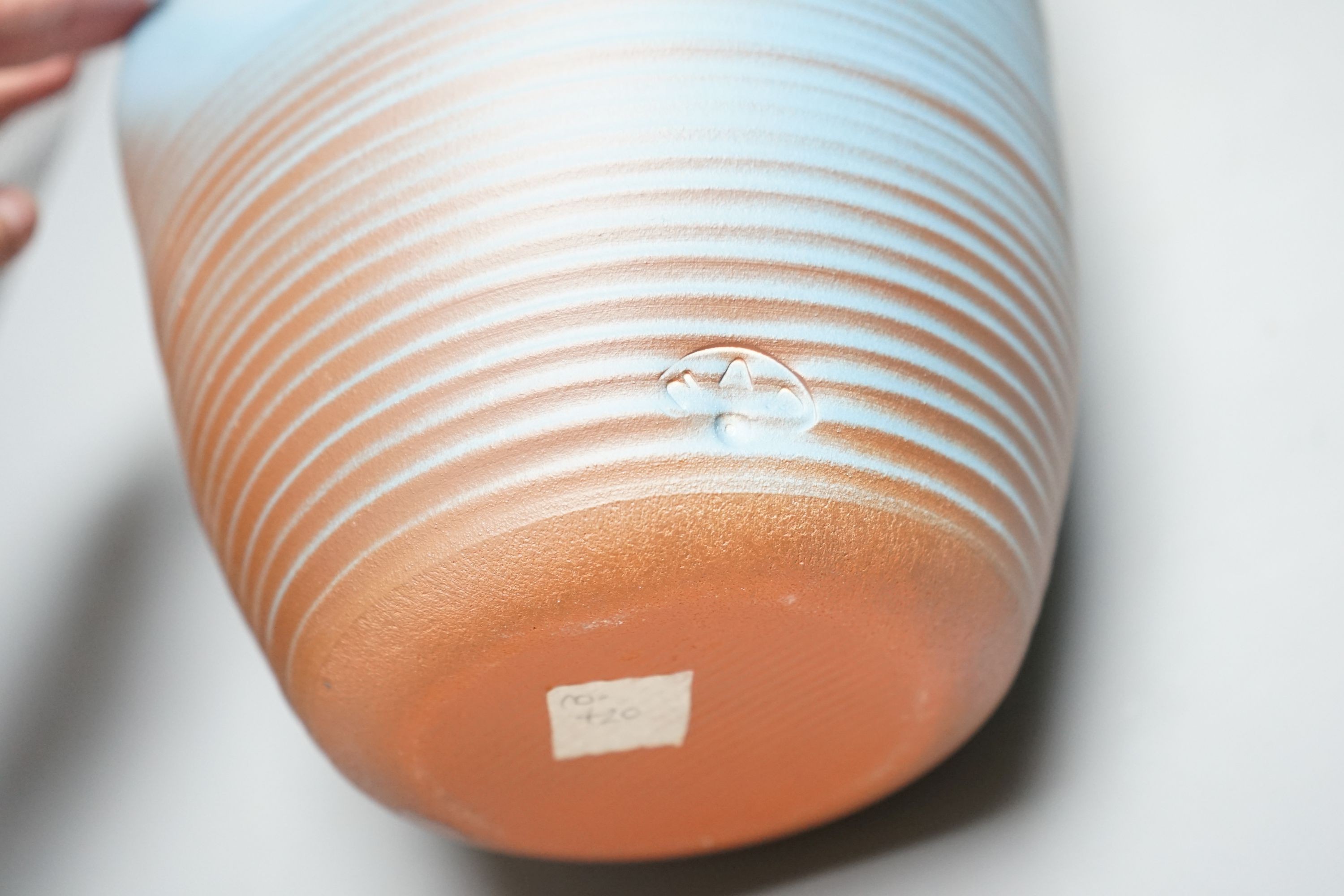 Nicholas Arroyave-Portela (b.1972), a thrown ‘crumpled’ ceramic vase 37cm